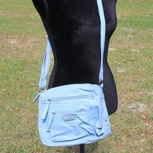 Blue Rosetti Crossbody